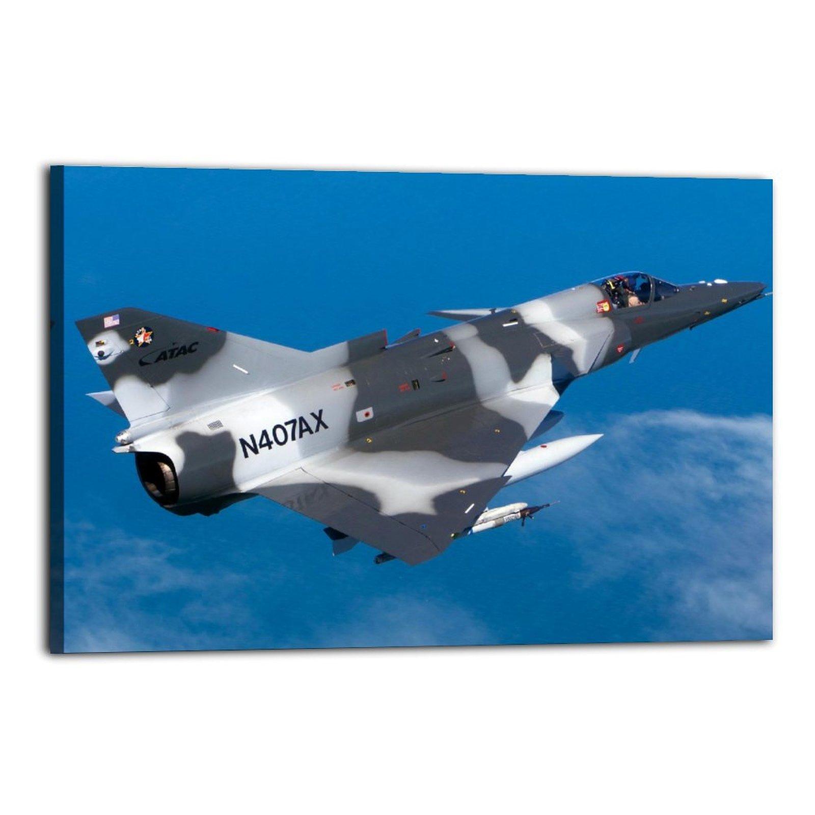 Military Fighter Poster Israeli KFIR-C2 Fighter Jet Poster Decorative Painting Canvas Wall Art Picture Print Modern Family Bedroom Decor