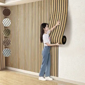 3D Wood Grain Wall Panels, Self-Adhesive Foam Thickened Wallpaper, Waterproof And, Home Decoration Wall Stickers, Peel And Stick, Easy to Clean And Cut, Suitable for Renovation of Living Rooms, Bedrooms, Restaurants, And Ceilings