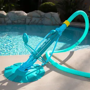 XtremepowerUS Automatic Suction Vacuum Climb Wall Pool Cleaner w/ 5-Way Cleaner & Pool Tester for In-Ground & Above Ground Pools up to 16' x 32'