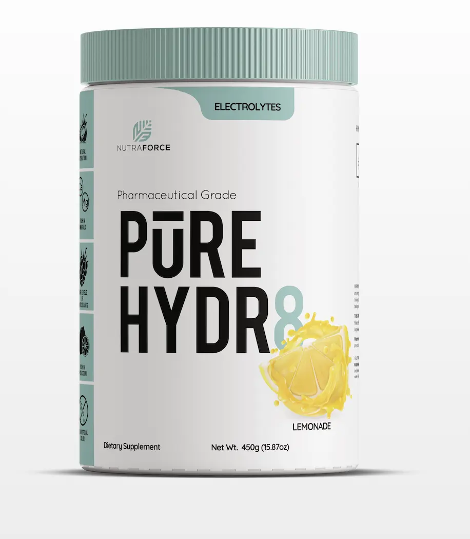 Nutraforce Pure Hydrate Electrolytes Hydration Healthcare Natural Coconut Vitamin