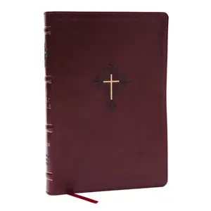 RSV2CE, Thinline Large Print Catholic Bible, Crimson Leathersoft, Comfort Print by Catholic Bible Press [Leathersoft Book]