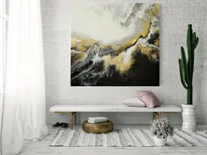 Where The Light Comes In Abstract Artwork 48x48x1.5 Gallery Style Canvas Print Inspired by Nature and Life for Room Decoration