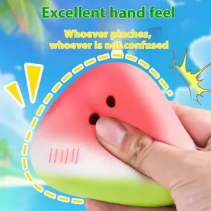 Realistic Watermelon Stress Relief Toy, Cute Slow Bounce Squeeze Finger Toy, Anti-Anxiety Relaxation Gift for Office Home Party