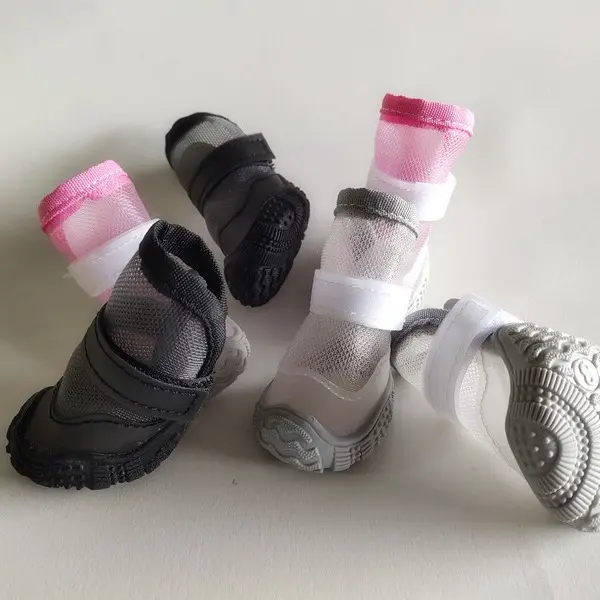 Dog & Cat PU Mesh Casual Paw Protector Shoes, Single Pair with Mesh Ventilation