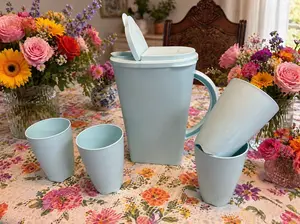 Set de jarra vicion jumbo 3.7 litros 4 vasos 525 ml Pitcher with cups