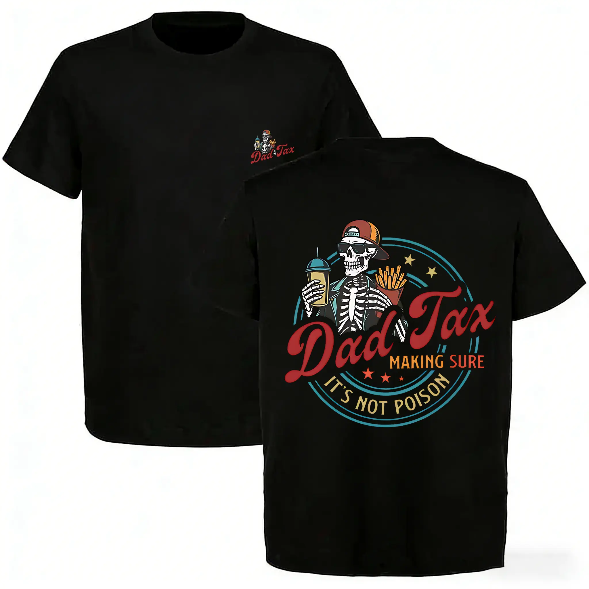 DAD TAX SKELETON Shirt, Funny Dad Shirt, Comfort Colors Dad Tax Shirt, Retro Fathers Day Shirt For Dad, Husband Shirt Gift