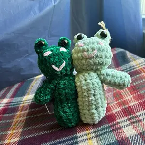 Crochet Two Headed Plush Frog