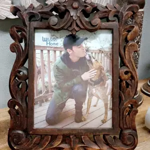Beautiful wood picture frame.
