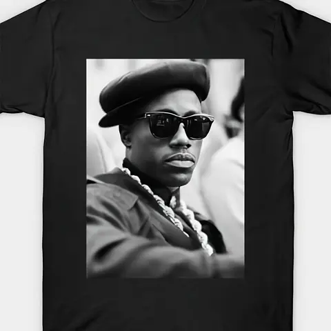 Men's Retro Hip-Hop Cotton-Polyester-Elastane Crew Neck Short-Sleeve T-Shirt - Slight Stretch Fabric, Geometric Menswear Top, Casual Sporty Chic Streetwear, for Teenage Males' Everyday & Concert Outfits