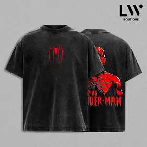 Web Hero Vintage Washed Tee, Tank Top, Hoodie, Sweatshirt – Red Mask Spider Graphic Shirt, Oversized Streetwear