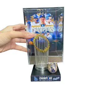 2025 LA Baseball Championship Trophy Display Case Fan Collectible, Fan Collectible, Perfect for Sports Enthusiasts