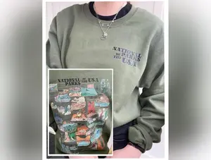 National Parks Comfort Colors Sweatshirt: USA Park Lover Gift