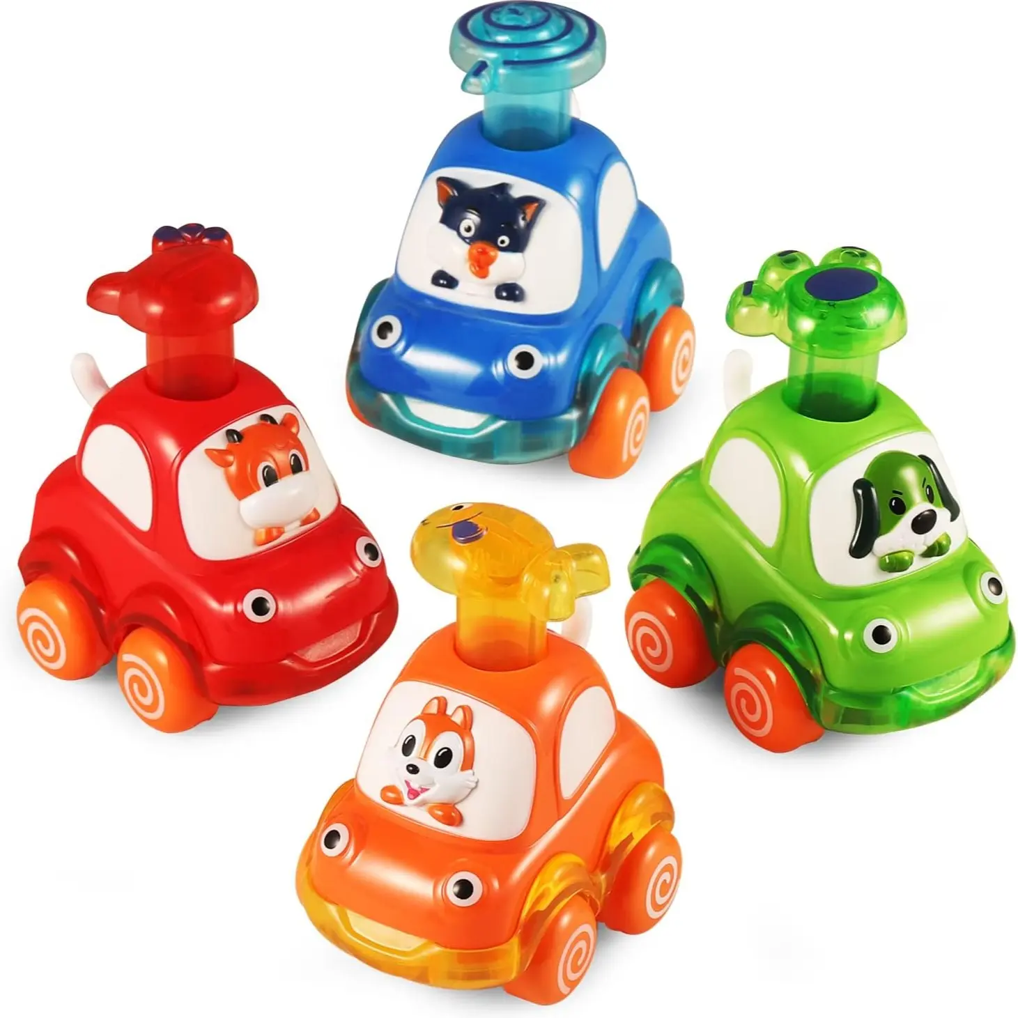 semi-transparent calf, dog, squirrel, cat