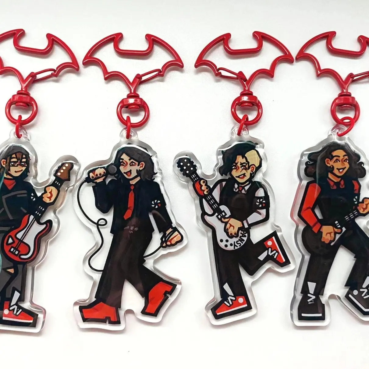 4 ops My Chemical Romance Acrylic Keychains
