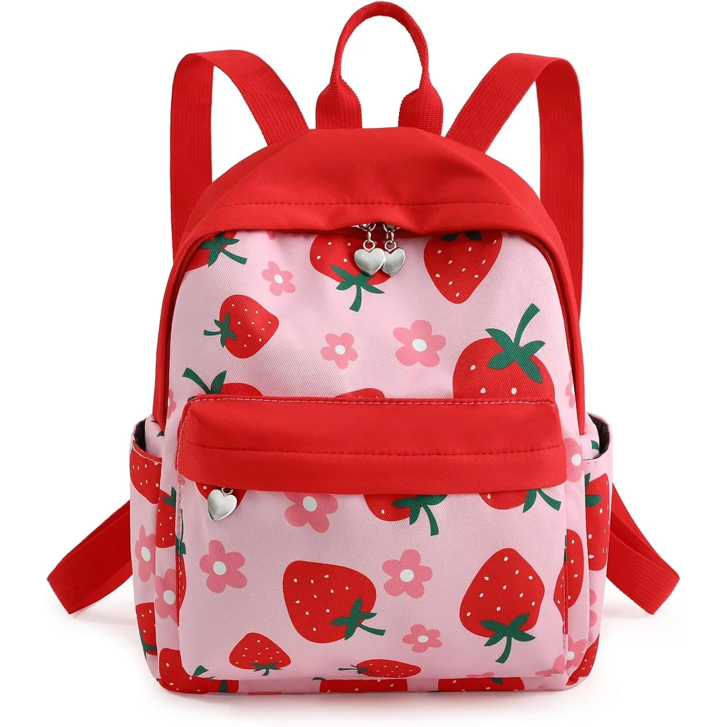 Cute Mini Backpack Purse for Women Girls lightweight Casual Daypack Small Bookbag for Teen Girls Shopping Travel (Strawberry)