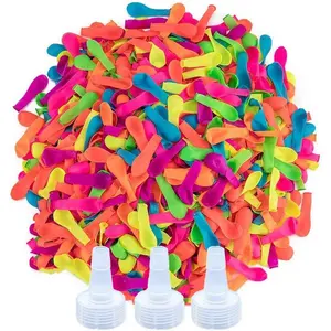 1500 Pack Water Balloons with Refill Quick & Easy Kit Eco-Friendly Biodegradable Latex Water Bomb Balloons Fight Games for Kids and Adults Summer Outdoor Water Toy