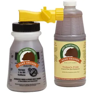 212 MAIN Tridents Pride 1 Qt Ready-Use Fish-Based Cold Pressed Fish Hydrolysate Liquid Fertilizer with Hose Sprayer, Ideal for Plant Growth