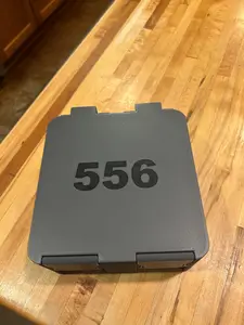 SureSnap 100-round 5.57/.223 Ammo Box | Secure Snap-Lid Storage Case | 3D Printed Range Organizer