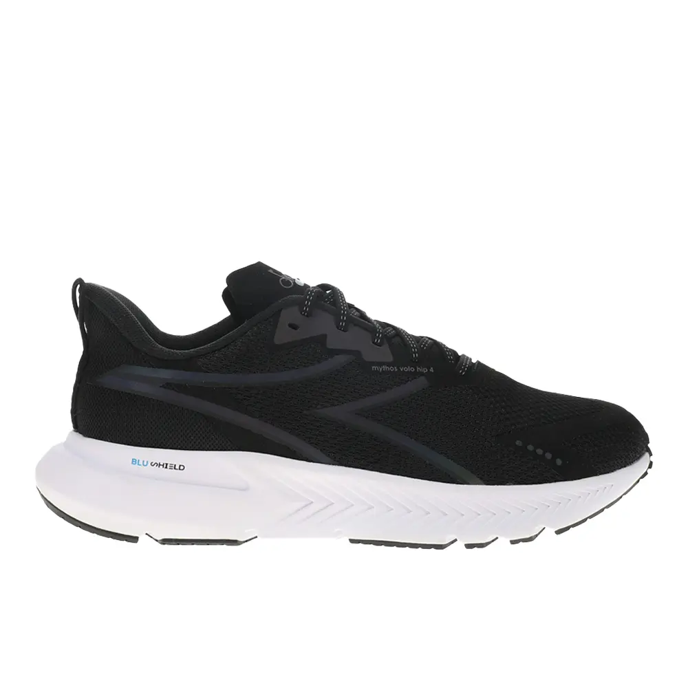 diadora Womens Mythos Blushield Volo 4 Hip Running Sneakers Shoes - Black