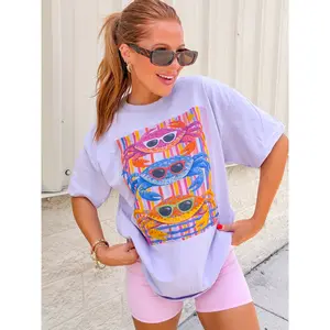 Preppy Crabs Graphic Top