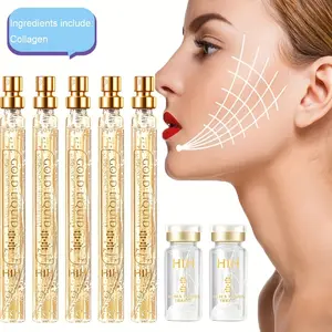 1set Instant Lift Collagen Protein Thread Set, Face Filler Absorbable Thread Firming Silk Fibroin Line Carving Face Essence Gifts