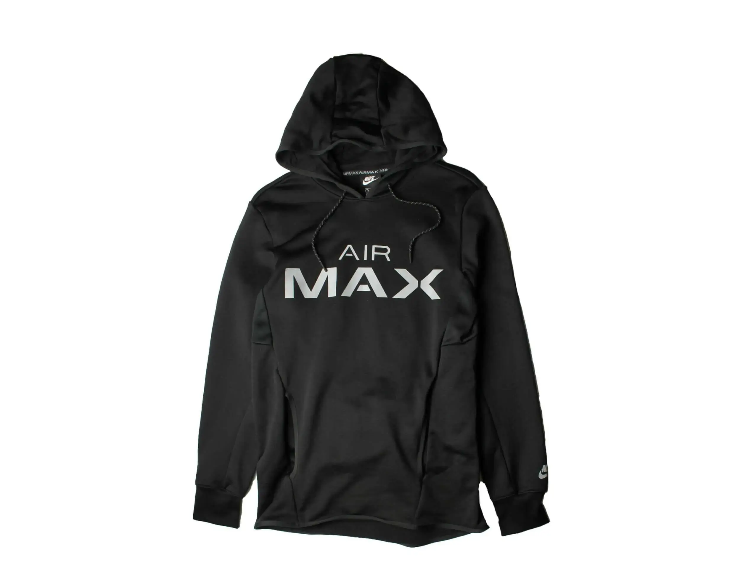Nike Sportswear Air Max Hoodie in Black/Wolf Grey Cotton | Men's