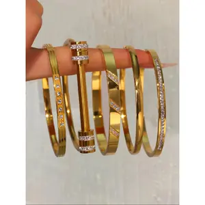 Exquisite Classic Fashion Bracelet Set, Stainless Steel Fashion Eternal Layered Design Lightweight, Suitable for Birthday Gifts and Daily Life  His and Hers Gifts