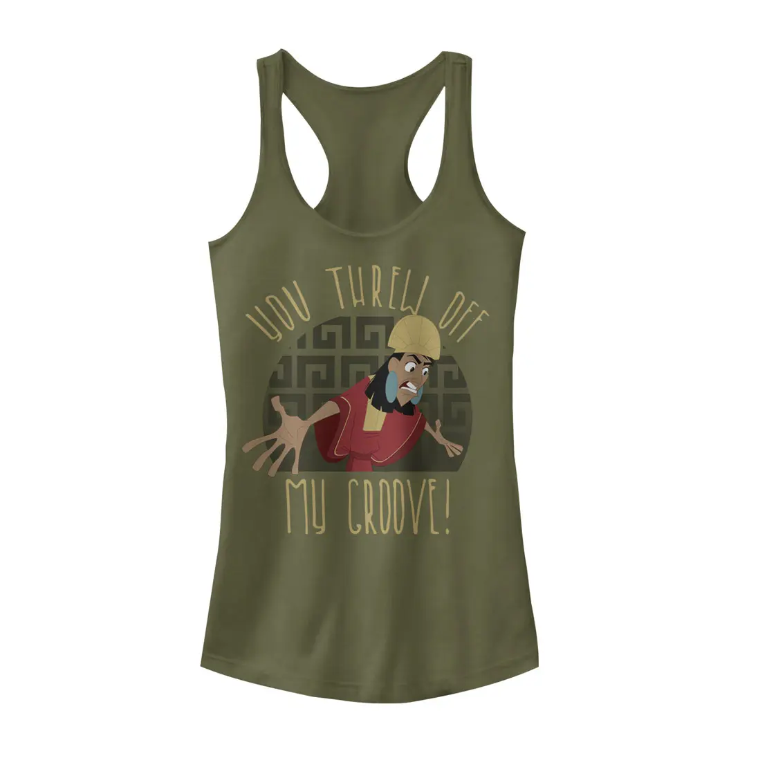 Juniors Womens The Emperor's New Groove Kuzco Racerback Tank Top
