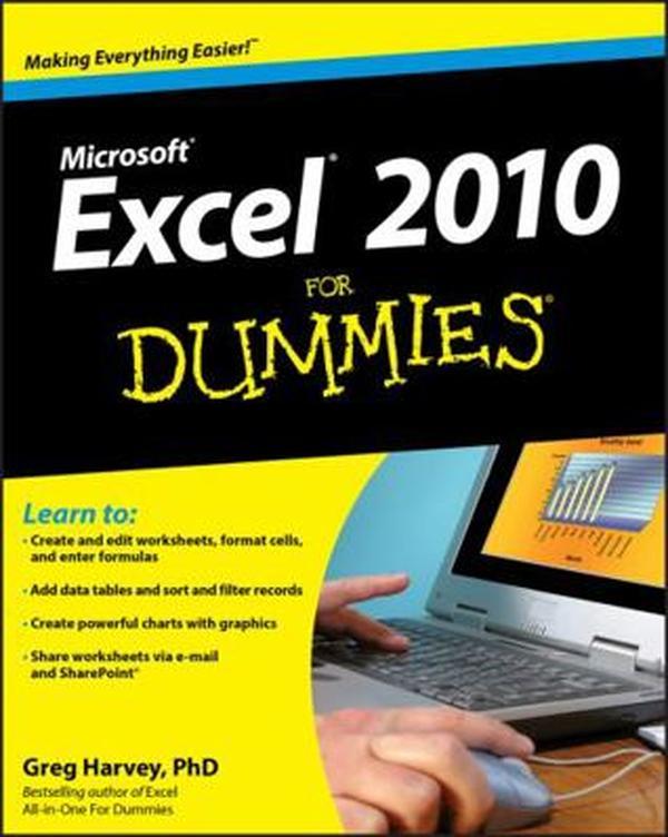USED-Excel 2010 For Dummies by Harvey, Greg (Paperback)