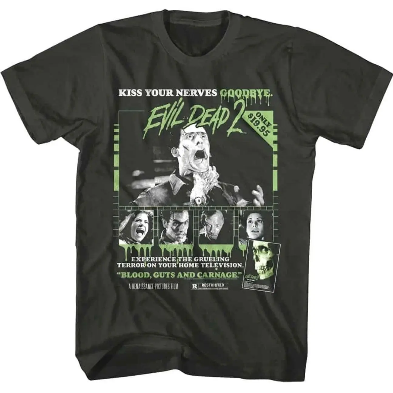 Evil Dead 2 Blood Guts & Carnage Men's T Shirt N