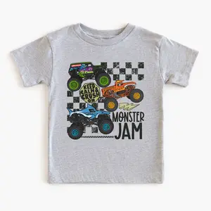 Monster Jam Grave Digger Megalodon El Toro Loco T-Shirt, Keep Calm And Crush On Monster Truck Racing Tee, Off Road Shirt, Monster Truck Shirt, Truck Lover Shirt, Racing Truck Outfit, Gift for Truck Fans, Gift for Boys Girls, Trending Tee