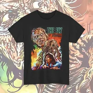 The Fly Creepy Insect Horror Graphic T-Shirt, Vintage Scary Movie Tee, Costume Shirt, The Fly Sweatshirt Hoodie Unisex 673