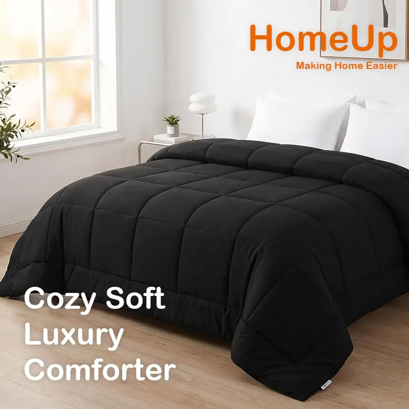 [ Summer Sale Deals ]NTBAY Cozy Soft Washable Luxury Comforter - Skin-Friendly Breathable Quilt, Cloud-like Down Alternative Comforter Duvet Insert, All Season Machine Washable Bedding
