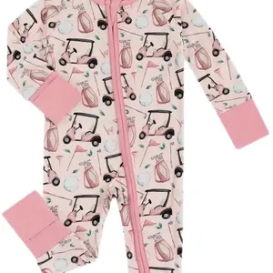 “Girl Golfin’” baby girls sleeper/onesie
