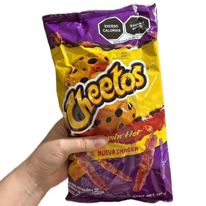 5-Pack Sabritas Cheetos Xtra Flamin’ Hot Big Bag, Queso Chile Limon Mexican Snack Lemon Chilli Crispy Spicy chee
