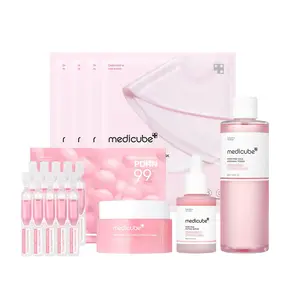 [medicube] PINK Salmon DNA SET | PDRN Pink Toner + PDRN Pink Peptide Serum + PDRN Pink One Day Seum + PDRN Pink Collagen Capsule Cream + PDRN Pink Collagen Gel Mask
