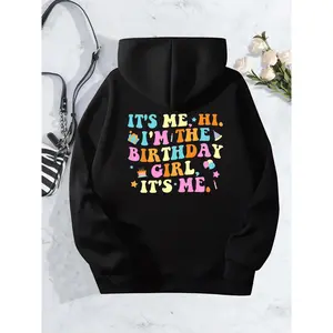 Cute Happy Birthday Hoodie for Women Long Sleeve Hooded My Day My Way Birthday Graphic Print Hoodie Casual Comfort Fit Gift Idea