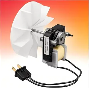 120V Exhaust Fan Motor Replacement Kit, 50CFM Bathroom Ventilation Blower Wheel, Universal Fit for Vent Fan Motor, Durable Replacement Part, Easy Installation for Home Upgrade