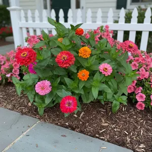 50 Zinnia Seeds – Mixed Colors – Bright Annual Garden Flowers – Easy Growing, Long-Lasting Blooms