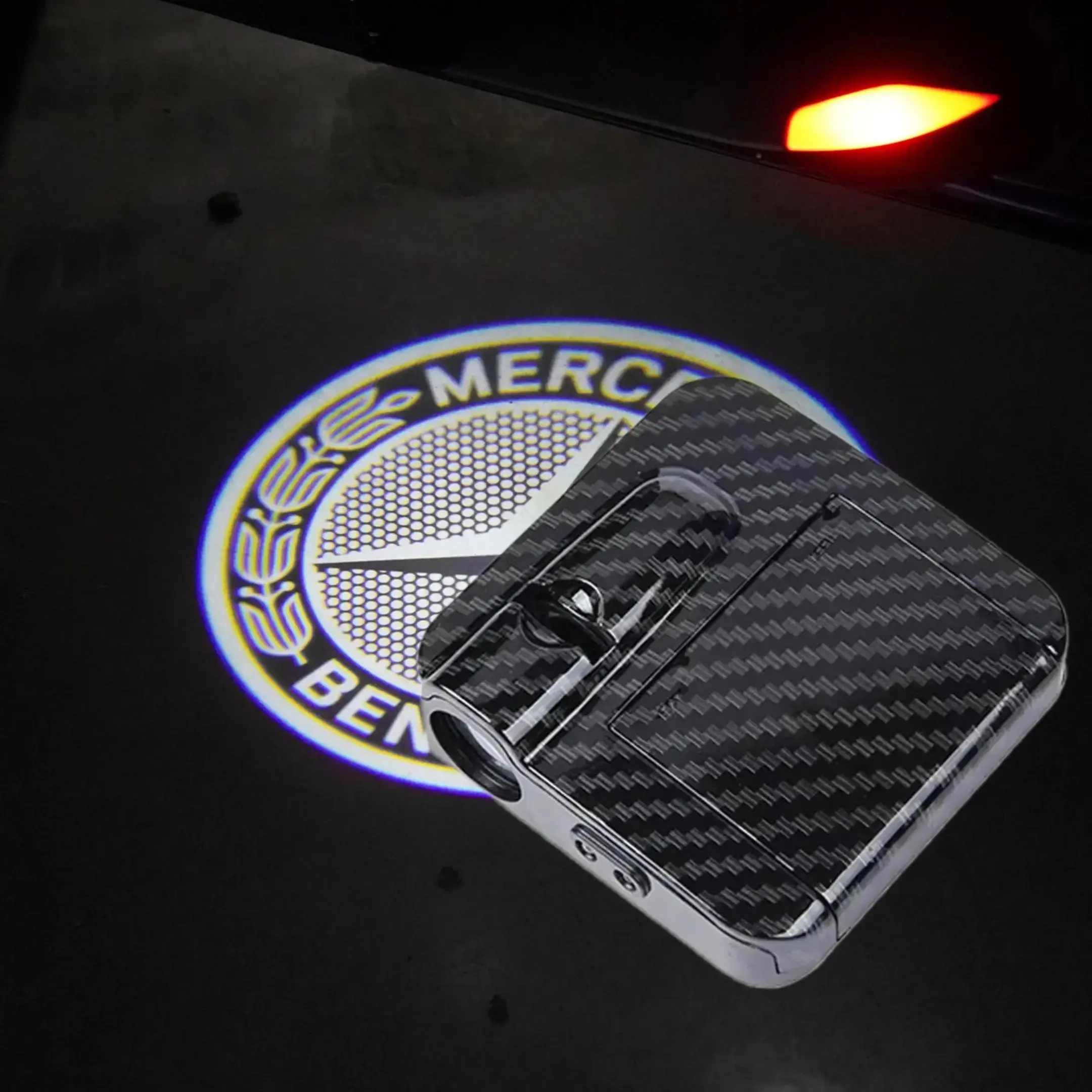 2pcs for Mercedes Benz Wheat Ear Sensor Door Light Projector LED Light ,HD Clear Logo，Easy Installs,This product card also offers multiple lamp group projectors of different brands and car models for selection