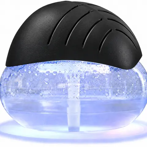 Deluxe Small Air Purifier with Water Filter - Home Essential Oil Aroma Diffuser, LED Night Light, Smoke Removal, Pet-Friendly Air Freshener for Home Office, Spring Use