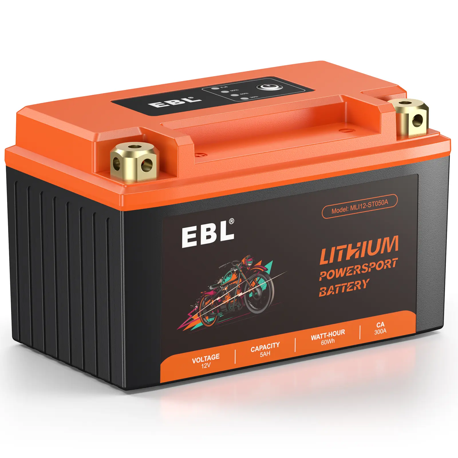 EBL Lithium Motorcycle Battery 12V 5Ah