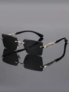 Men's Frameless Leopard Business Casual Fashion Glasses, Daily Commute, Summer Beach Vacation, Driving, Street Photography