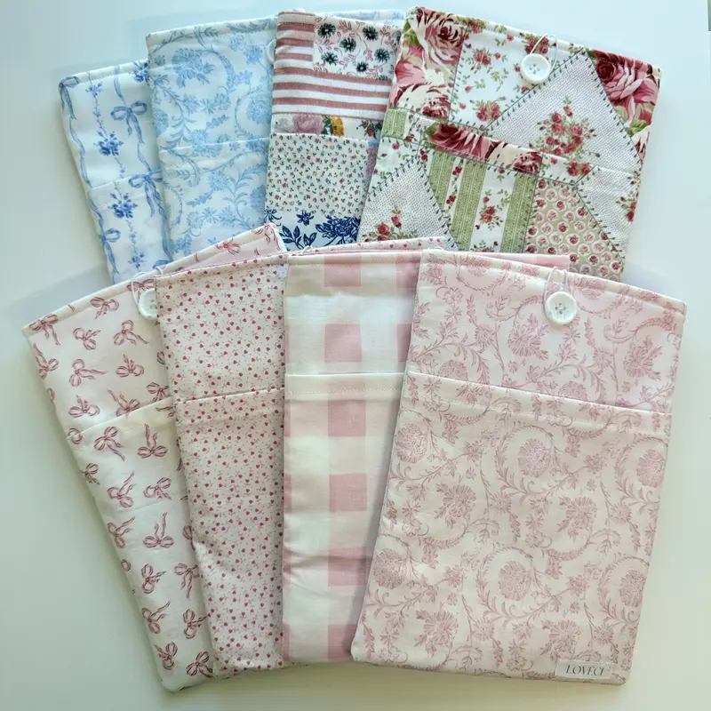 Handmade Fabric Book Sleeve - Perfect for Books, iPad, E-reader