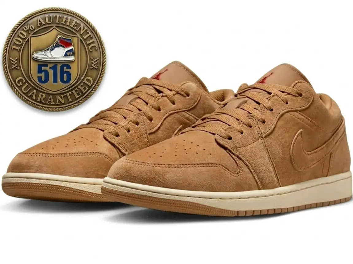 Nike Air Jordan 1 Low Wheat Flax HV4089-200 Men's Shoes NEW