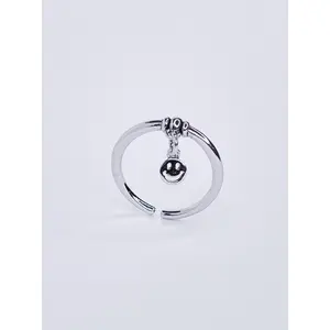 Single Smiley Charm Ring