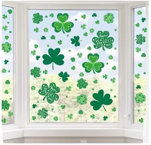 Patricks Day Window Clings, 109 Pcs Shamrock Window Stickers for St Patricks Day Decorations