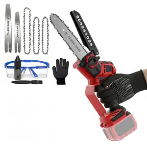Electric Hand Saw Compatible with M.18 Batteries — Featuring Auto-Oiling — 2-in-1 8-inch & 6-inch Brushless Cordless Pruning Saw — Battery-Powered — Ideal for Wood Cutting and Tree Trimming