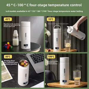 Portable Electric Boiler Mini Small Intelligent Insulation Integrated Office Travel Stainless Steel Kettle