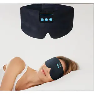 Silk sleep mask with wireless headphones for kids children sleep headband ultra thin stereo speakers for side sleepers music eye mask